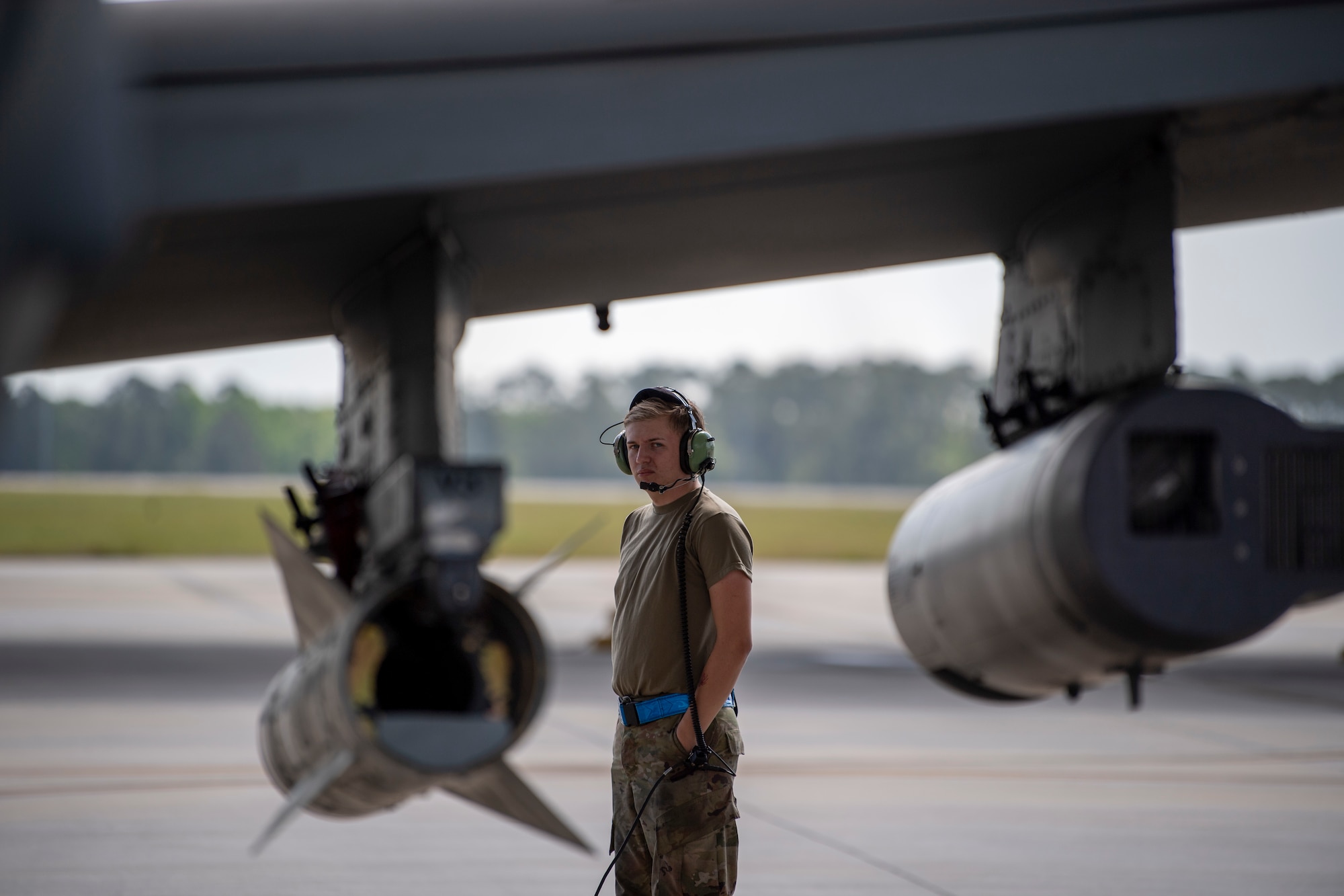 A U.S. Air Force Airman assigned to the 23rd Maintenance Group prepares an A-10C Thunderbolt II for take-off during Exercise Ready Tiger 24-1 at Moody Air Force Base, Georgia, April 9, 2024. The 23rd MXG is responsible for the operation and quality of organization and intermediate-level maintenance and repair supporting a combat-ready HC-130J Combat King II, HH-60W Jolly Green II and A-10 aircraft. Ready Tiger 24-1 is a readiness exercise demonstrating the 23rd Wing’s ability to plan, prepare and execute operations and maintenance to project air power in contested and dispersed locations, defending the United States’ interests and allies. (U.S. Air Force photo by 2nd Lt. Benjamin Williams)