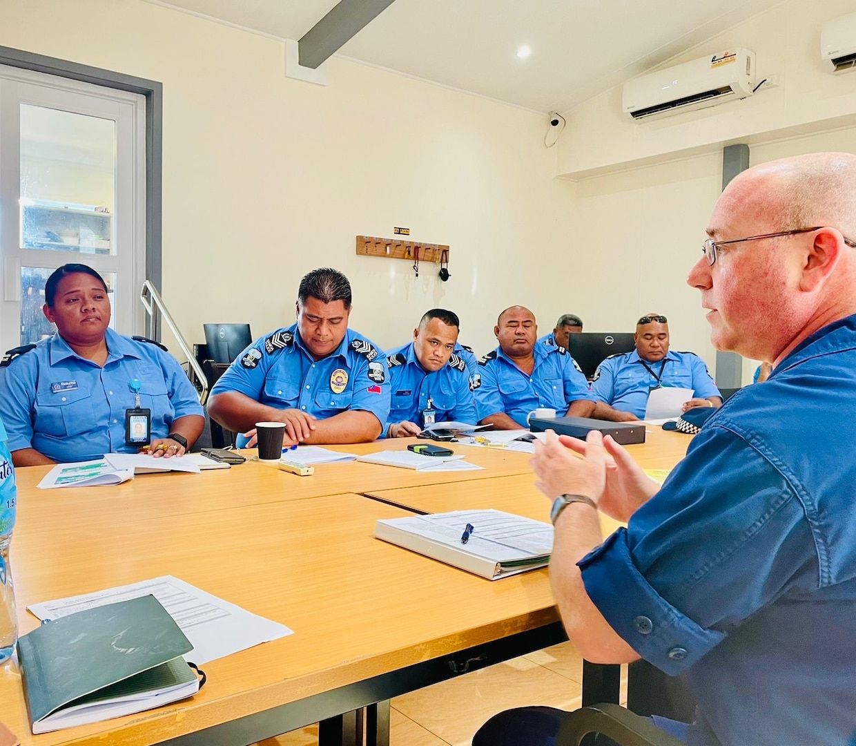The U.S. Coast Guard and Government of Samoa bolstered their maritime security cooperation on April 5, 2024, by the signing of an enhanced maritime law enforcement addendum and conducted a subsequent tabletop exercise.