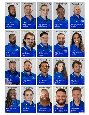 It is with great pleasure we announce Team Air Force who will compete at the 2024 Department of Defense Warrior Games in June at the ESPN Wide World of Sports complex in Orlando, Florida. (U.S. Air Force Graphic by Shawn Sprayberry)