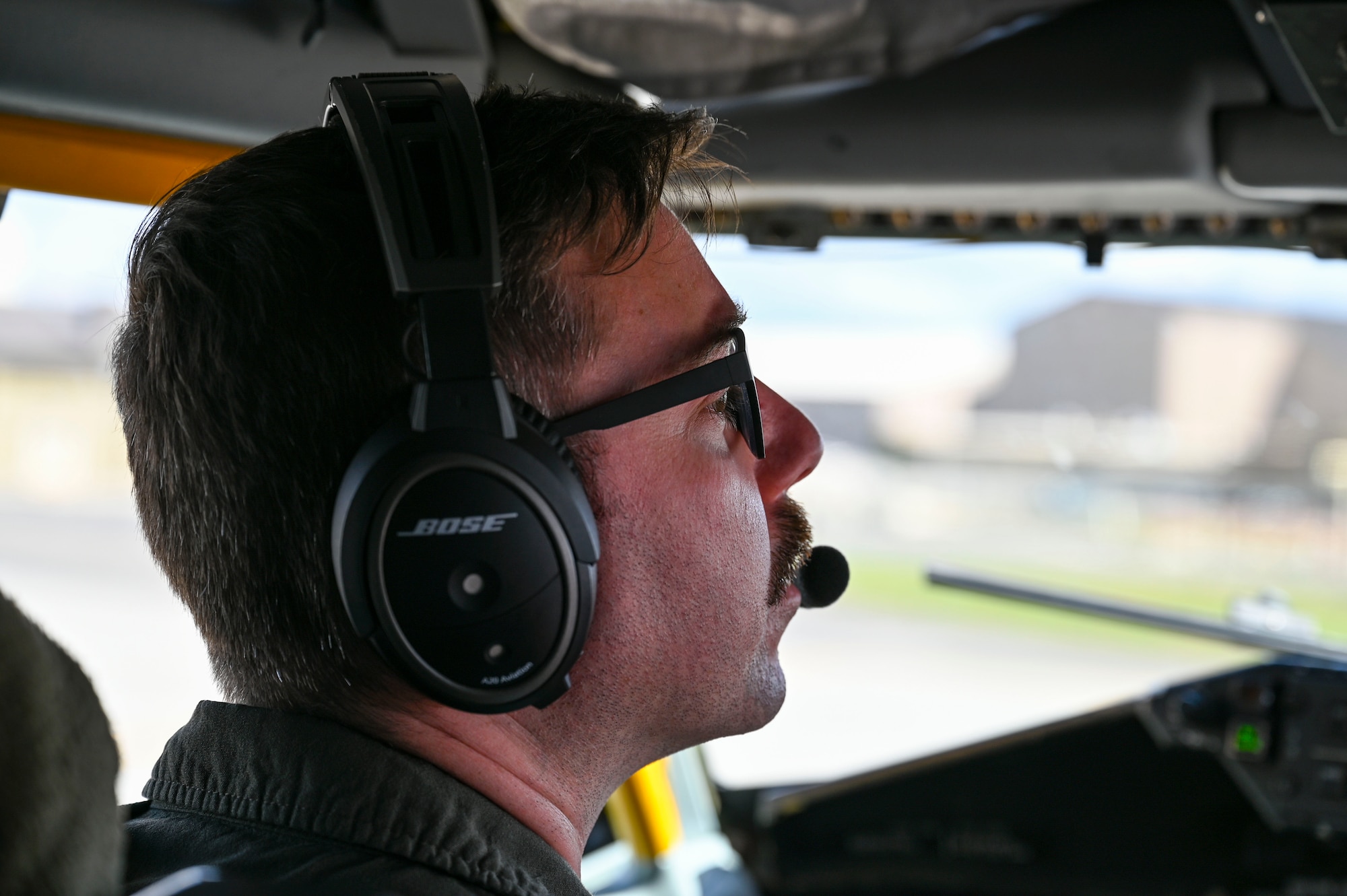 Airman pilots aircraft