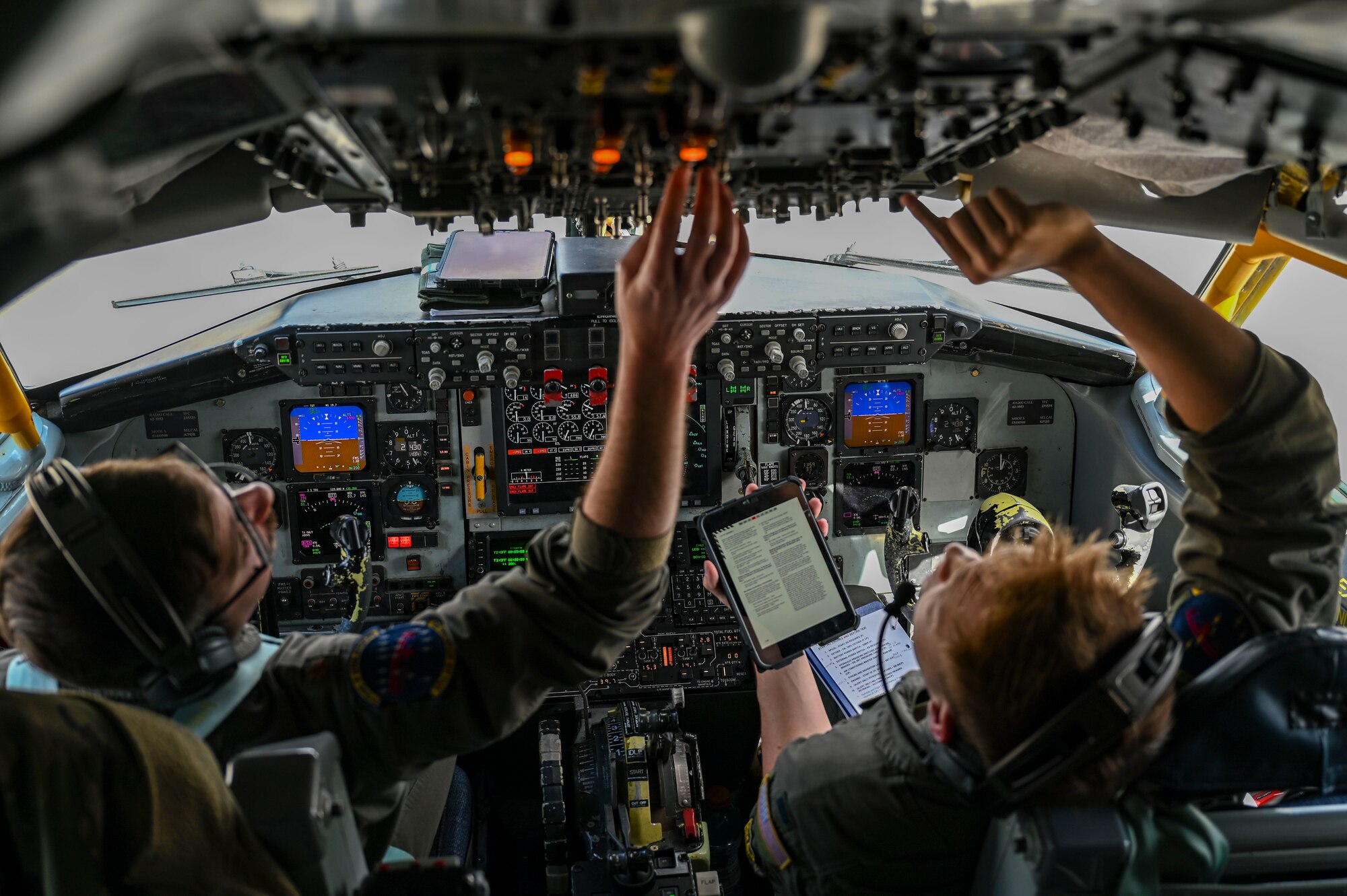 Airmen pilot aircraft