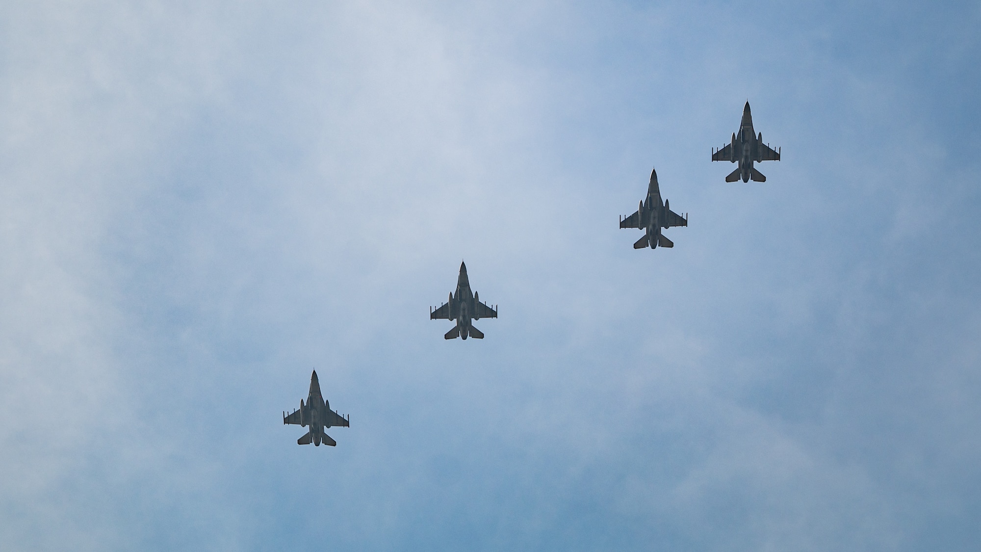 Republic of Korea Air Force KF-16 Fighting Falcons arrive for Korea Flying Training 2024.