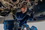 Airman 1st Class Coen Rader, aerospace propulsion apprentice at the 2nd Aircraft Maintenance Squadron, performs pre-flight maintenance on a B-52H Stratofortress during exercise Bayou Vigilance  on April 3, 2024 at Barksdale Air Force Base, La.