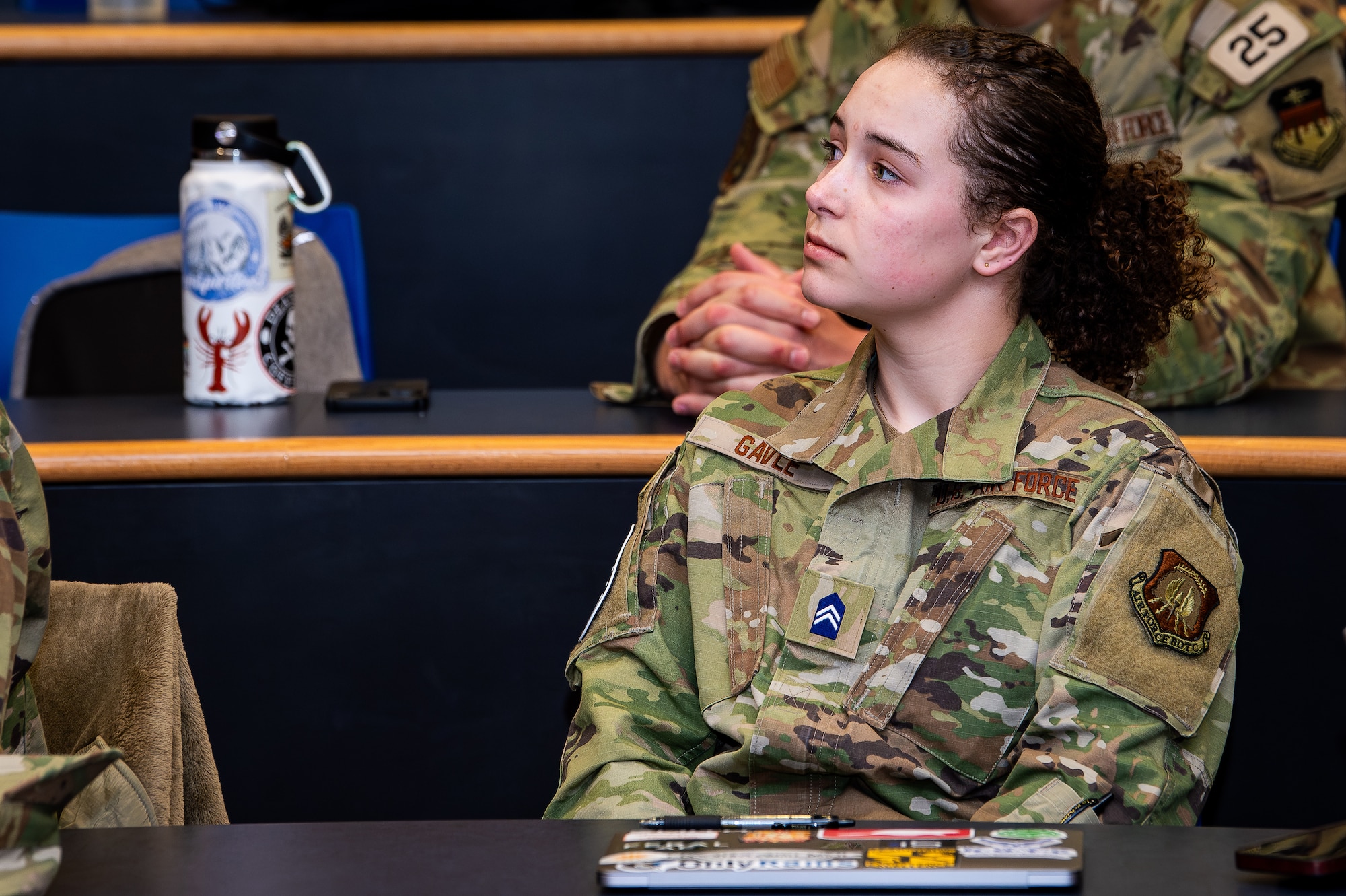 A National i5 Space Student Leader participates in an orbital dynamics academic session at the U.S. Air Force Academy, in Colorado Springs, Colo., April 8, 2024. i5 Space is an undergraduate space-focused national student organization, created just a few years ago. As of today, i5 Space has roughly 1,100 students involved, 68 different ROTC units, and consisting of more than 100 universities. (U.S. Air Force photo by Justin Pacheco)