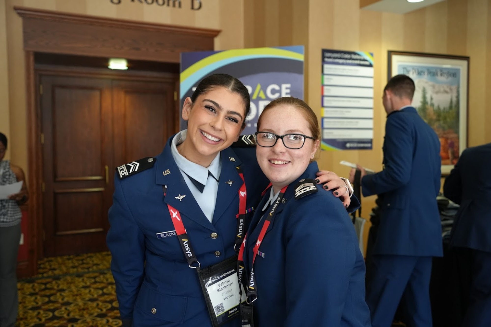 National i5 Space Student Leaders pose for a photo during the 39th Space Symposium in Colorado Springs, Colo., April 9, 2024. i5 Space is an undergraduate space-focused national student organization, created just a few years ago. As of today, i5 Space has roughly 1,100 students involved, 68 different ROTC units, and consisting of more than 100 universities. (Courtesy photo)