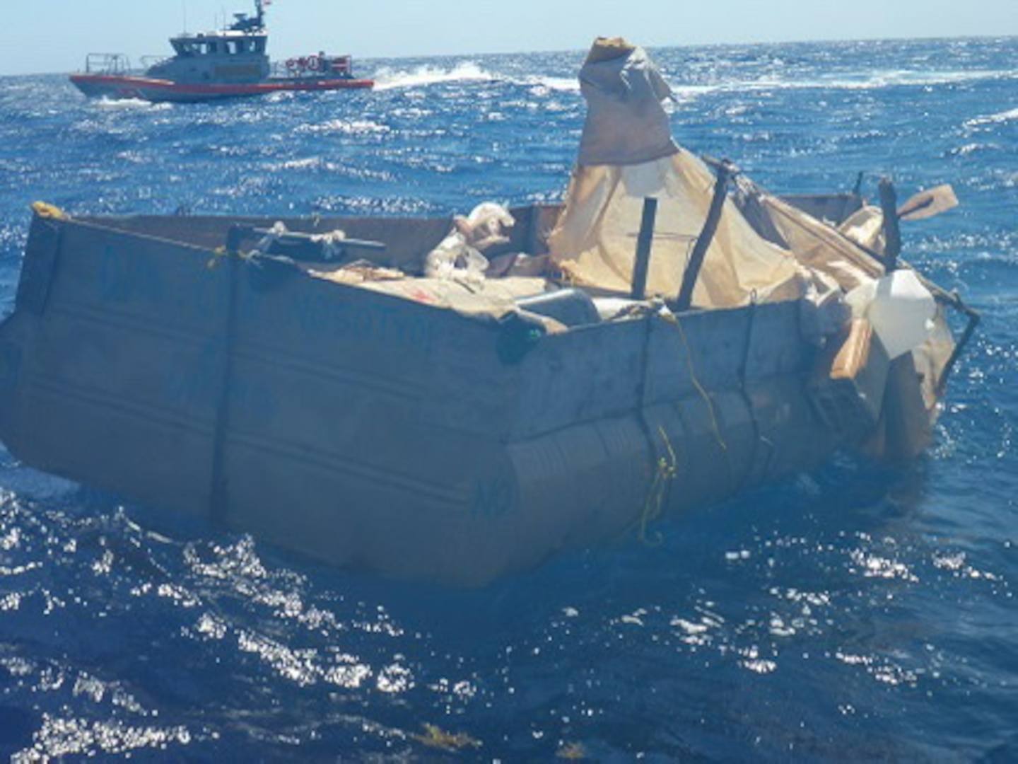 A Cuban rustic adrift at sea.