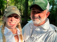 Tim and Lisa Doherty smile “bee” cause they get to help Veterans on their journey to calm.