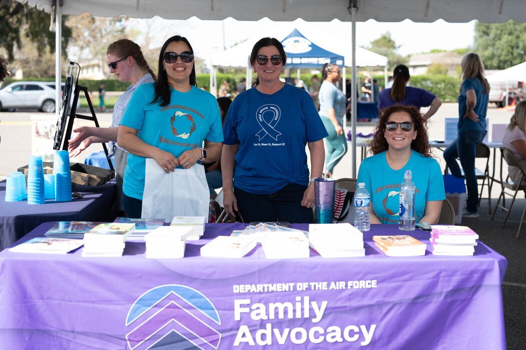 Family advocacy team participate at an event