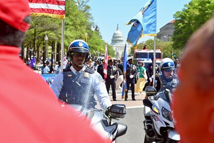 Maj. Gen. John C. Andonie, Commanding General (interim), D.C. National Guard, and the 257th Army Band joined Mayor Muriel Bowser for the 2024 Emancipation Day Parade and concert.  The event which commemorates the end of slavery is organized by the Mayor's Office of Community Affairs (MOCA).  On April 16, 1862, President Abraham Lincoln signed the District of Columbia Compensated Emancipation Act, ending slavery in the District of Columbia.  Passage of the law came over 8 months before President Lincoln issued his Emancipation Proclamation.