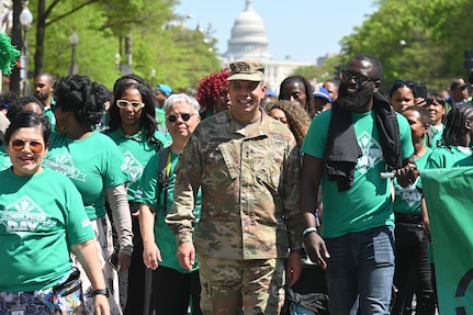 Maj. Gen. John C. Andonie, Commanding General (interim), D.C. National Guard, and the 257th Army Band joined Mayor Muriel Bowser for the 2024 Emancipation Day Parade and concert.  The event which commemorates the end of slavery is organized by the Mayor's Office of Community Affairs (MOCA).  On April 16, 1862, President Abraham Lincoln signed the District of Columbia Compensated Emancipation Act, ending slavery in the District of Columbia.  Passage of the law came over 8 months before President Lincoln issued his Emancipation Proclamation.