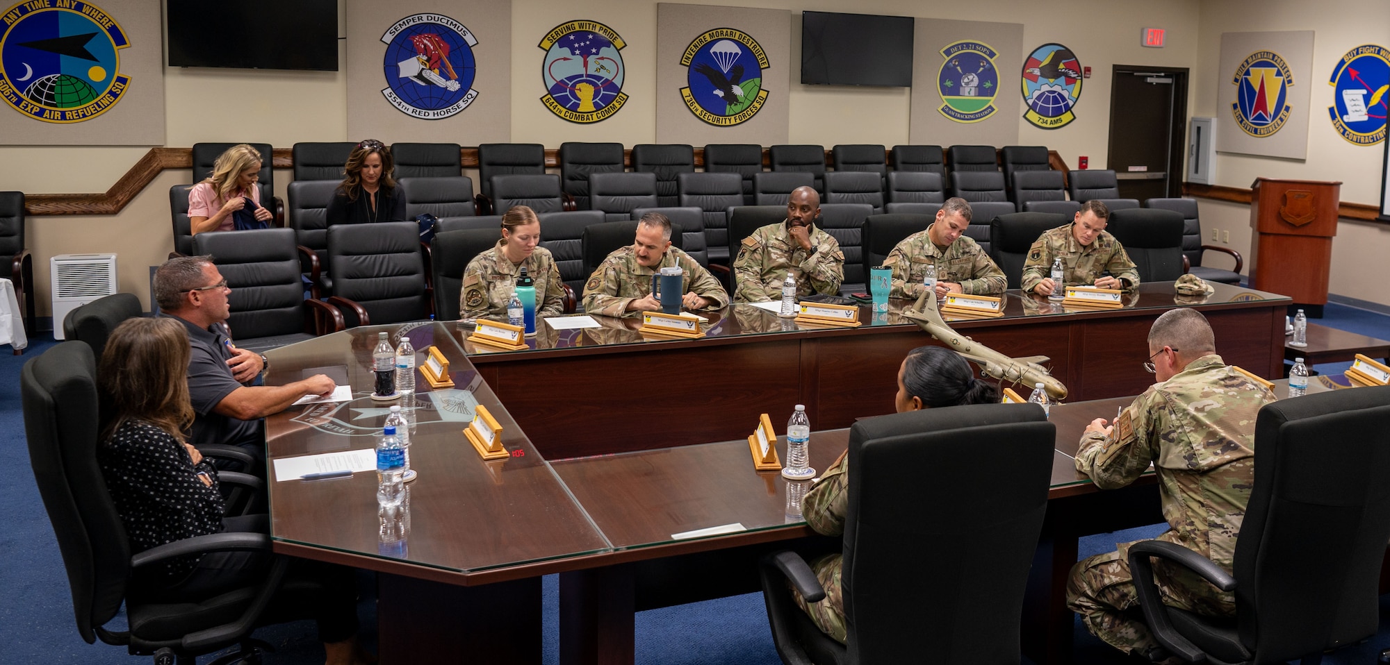 First Sergeants from Andersen AFB discussed current challenges and common issues they face. (U.S. Air Force photo by Airman 1st Class Audree Campbell)