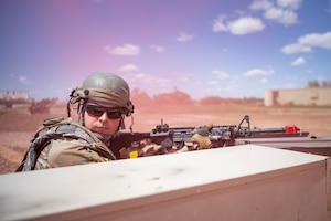 More than 75 Reserve Citizen Airmen of the 944th Fighter Wing, along with 10 Airmen from the 56th Fighter Wing, conducted ‘Ready Airmen Training’ during what was dubbed “Field Training Exercise Desert Anvil”, the first of its kind hosted by the 944th Mission Support Group with the 944th Aeromedical Staging Squadron at Florence Military Reservation in Florence, Ariz., Apr. 5-6, 2024. The mission of this training was for Airmen to transcend the boundaries of their usual roles and embrace the unpredictability of combat through a rigorous training regimen designed to mirror the complexities of modern warfare. (U.S. Air Force photo by Tech. Sgt. Tyler J. Bolken)