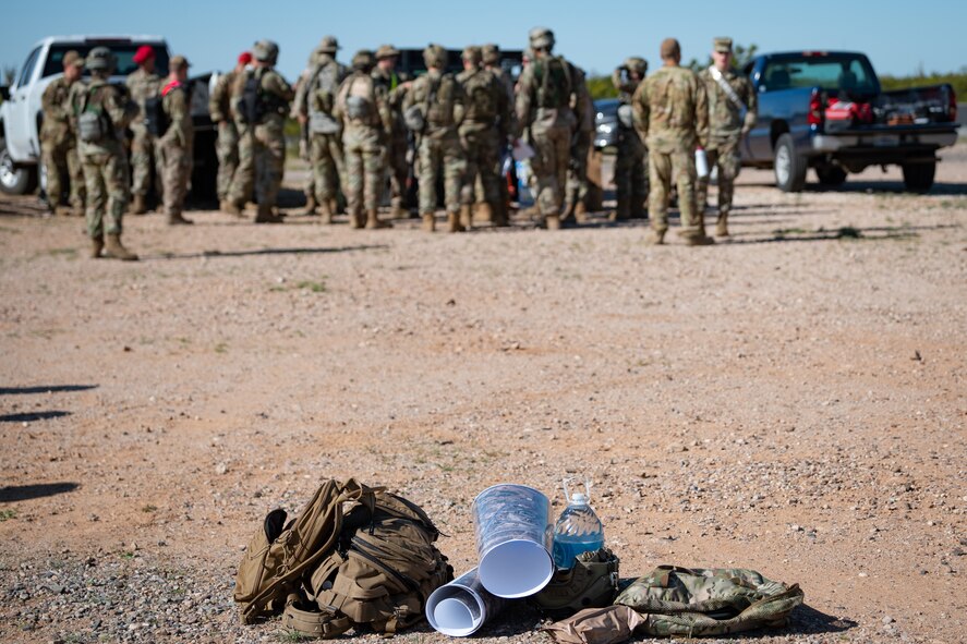 More than 75 Reserve Citizen Airmen of the 944th Fighter Wing, along with 10 Airmen from the 56th Fighter Wing, conducted ‘Ready Airmen Training’ during what was dubbed “Field Training Exercise Desert Anvil”, the first of its kind hosted by the 944th Mission Support Group with the 944th Aeromedical Staging Squadron at Florence Military Reservation in Florence, Ariz., Apr. 5-6, 2024. The mission of this training was for Airmen to transcend the boundaries of their usual roles and embrace the unpredictability of combat through a rigorous training regimen designed to mirror the complexities of modern warfare. (U.S. Air Force photo by Tech. Sgt. Tyler J. Bolken)