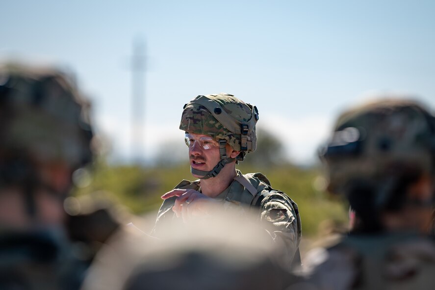 More than 75 Reserve Citizen Airmen of the 944th Fighter Wing, along with 10 Airmen from the 56th Fighter Wing, conducted ‘Ready Airmen Training’ during what was dubbed “Field Training Exercise Desert Anvil”, the first of its kind hosted by the 944th Mission Support Group with the 944th Aeromedical Staging Squadron at Florence Military Reservation in Florence, Ariz., Apr. 5-6, 2024. The mission of this training was for Airmen to transcend the boundaries of their usual roles and embrace the unpredictability of combat through a rigorous training regimen designed to mirror the complexities of modern warfare. (U.S. Air Force photo by Tech. Sgt. Tyler J. Bolken)