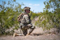 More than 75 Reserve Citizen Airmen of the 944th Fighter Wing, along with 10 Airmen from the 56th Fighter Wing, conducted ‘Ready Airmen Training’ during what was dubbed “Field Training Exercise Desert Anvil”, the first of its kind hosted by the 944th Mission Support Group with the 944th Aeromedical Staging Squadron at Florence Military Reservation in Florence, Ariz., Apr. 5-6, 2024. The mission of this training was for Airmen to transcend the boundaries of their usual roles and embrace the unpredictability of combat through a rigorous training regimen designed to mirror the complexities of modern warfare. (U.S. Air Force photo by Tech. Sgt. Tyler J. Bolken)