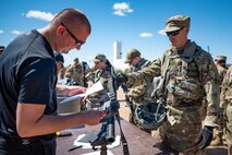More than 75 Reserve Citizen Airmen of the 944th Fighter Wing, along with 10 Airmen from the 56th Fighter Wing, conducted ‘Ready Airmen Training’ during what was dubbed “Field Training Exercise Desert Anvil”, the first of its kind hosted by the 944th Mission Support Group with the 944th Aeromedical Staging Squadron at Florence Military Reservation in Florence, Ariz., Apr. 5-6, 2024. The mission of this training was for Airmen to transcend the boundaries of their usual roles and embrace the unpredictability of combat through a rigorous training regimen designed to mirror the complexities of modern warfare. (U.S. Air Force photo by Tech. Sgt. Tyler J. Bolken)