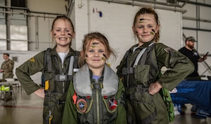 children participate in Kids Understanding Deployment Operations event at Royal Air Force Mildenhall, England, April 13, 2024