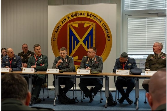 Alt Text needed wheSEMBACH, Germany — 10th Army Air and Missile Defense Command hosted NATO Allies and partners for discussion on integrated air and missile defense and lessons learned from the Ukraine Conflict on April 9, 2024.n an image is chosen