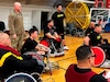 Col. Roy Walker visits Soldiers at the 2024 Wheelchair Rugby Camp at Ft. Belvoir.