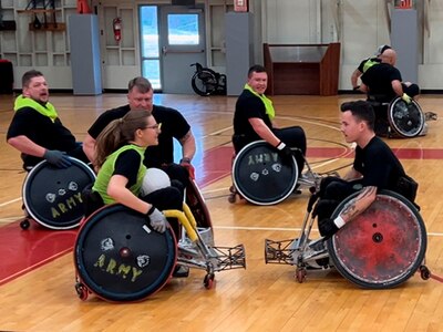 The art of confidence building at Wheelchair Rugby Camp!