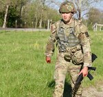 Pfc. Nathan Johnson of Arlington Heights, Illinois, was named the Illinois Army National Guard's "Soldier of the Year" at the Illinois Army National Guard's Best Warrior Competition from April 12-14 at the Sparta Training Area in Sparta, Illinois.