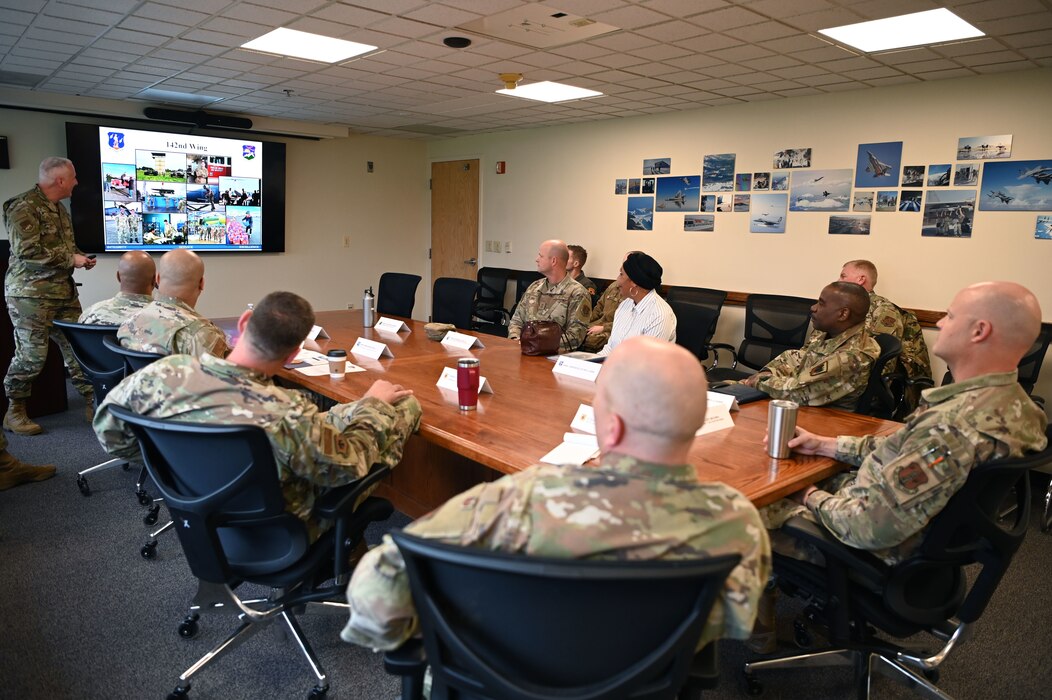 military members in a meeting