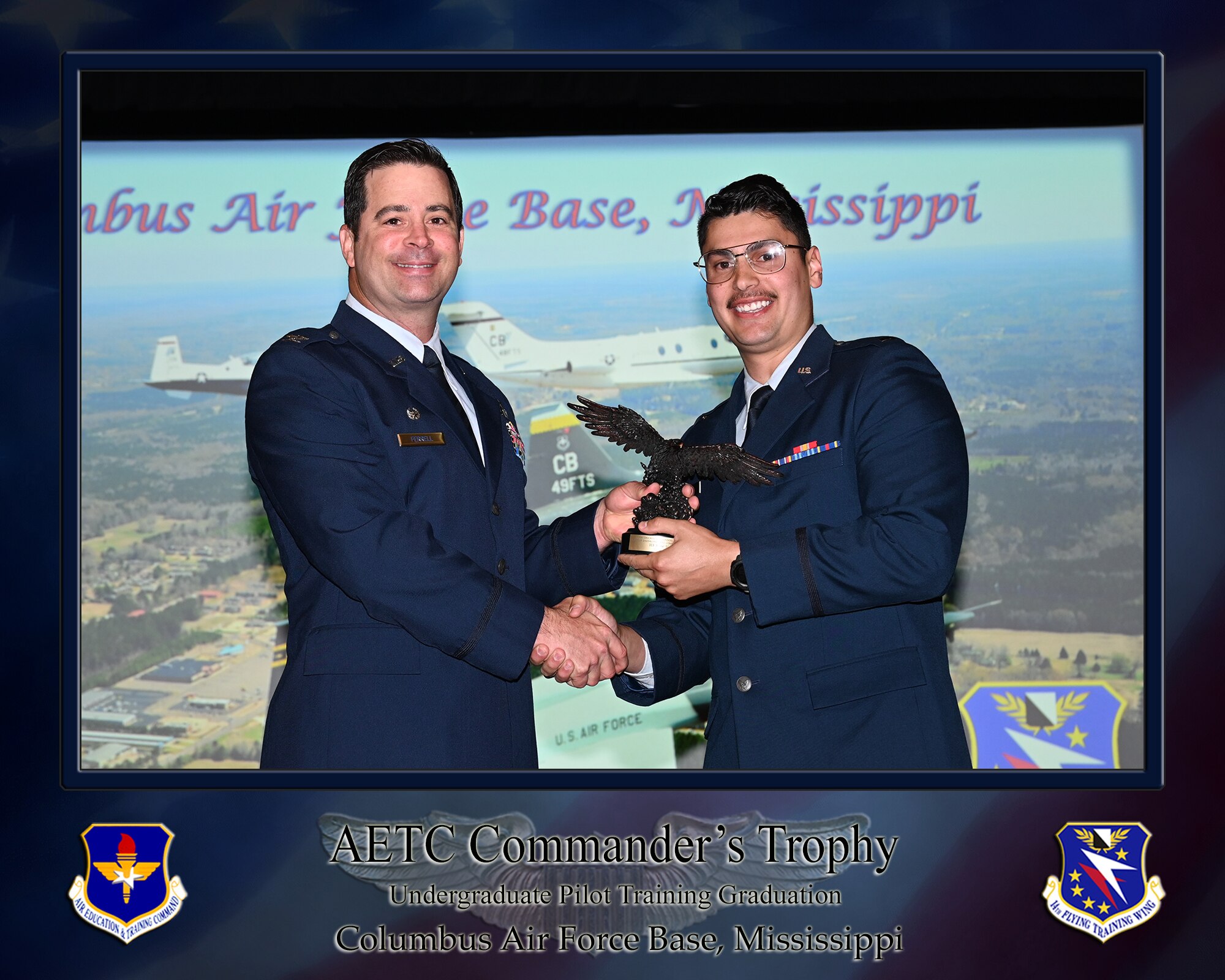 Presentation of the AETC Commanders Trophy.