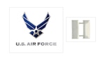 Image of Air Force logo and Captains rank collar insignia