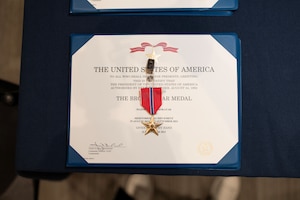 A ceremony was held at the UAB hospital to present a six-member Special Operations Surgical Team Bronze Star Medals for their heroic actions in Kabul, Afghanistan.