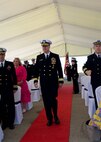 NAVSTA ROTA, Spain (Apr. 16, 2024) Rear Adm. Chase Patrick, deputy commander, U.S. Sixth Fleet, enter the Commander, Task Force (CTF) 65 change of command ceremony at Naval Station (NAVSTA) Rota, Apr. 16, 2024. Capt. Alexander Mamikonian relieved Capt. Edward Sundberg as Commodore CTF-65. CTF-65 and DESRON 60, headquartered in Rota, Spain, oversee the forward-deployed forces of U.S. Sixth Fleet’s area of operation in support of regional allies and partners, as well as U.S. national security interests in Europe and Africa. (U.S. Navy photo by Mass Communication Specialist 1st Class Christina Brewer)