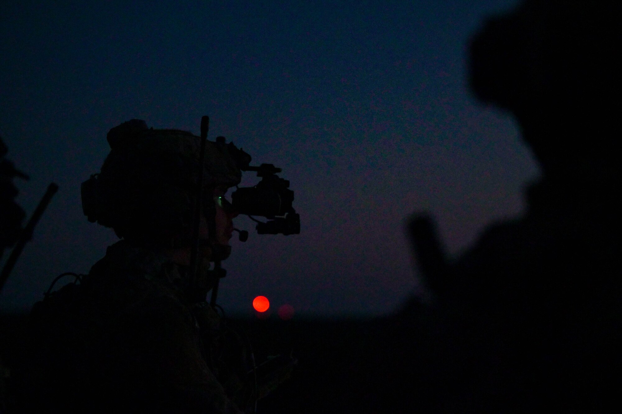 Swedish Special Forces Command members participate in a live fire exercise during Exercise Emerald Warrior Spiral at the Eglin Range, Florida, April 10, 2024.