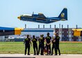 The Blue Angels perform at the Wings Over Cowtown Airshow.