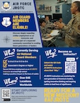 Infographic provides information about Air Force Junior ROTC instructor opportunities, which are now available to currently serving Air National Guard members.
