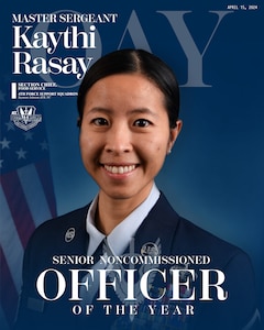 Senior Noncommissioned Officer: Master Sgt. Kaythi Rasay, 4th Force Support Squadron, Seymour Johnson AFB, North Carolina