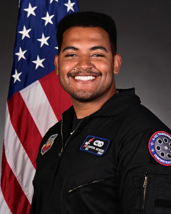 Senior Airman Cameron Bowens, A-10C Thunderbolt II Demonstration Team engines specialist