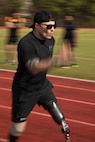 U.S. Army Spc. J.P. Lane competes in the track event at the 2024 Army Trials, Fort Liberty, North Carolina