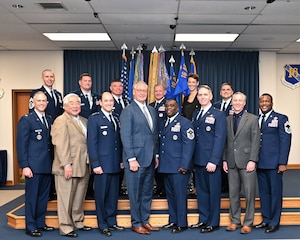 Group shot of Civic Leaders and Military Leaders