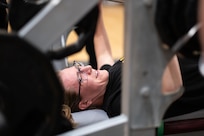 U.S. Army Spc. Brooke Jader, competes in the powerlifting event at the 2024 Army Trials, Fort Liberty, North Carolina