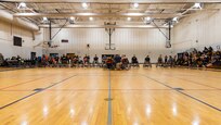 Team Army prepares to compete in the wheelchair basketball event at the 2024 Army Trials, Fort Liberty, North Carolina