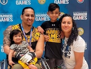 The Rodriguez family at the 2022 Department of Defense Warrior Games in Orlando.