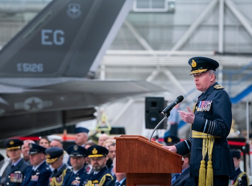 Squadron reformation ceremony