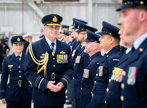 Squadron reformation ceremony