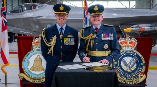 Squadron reformation ceremony