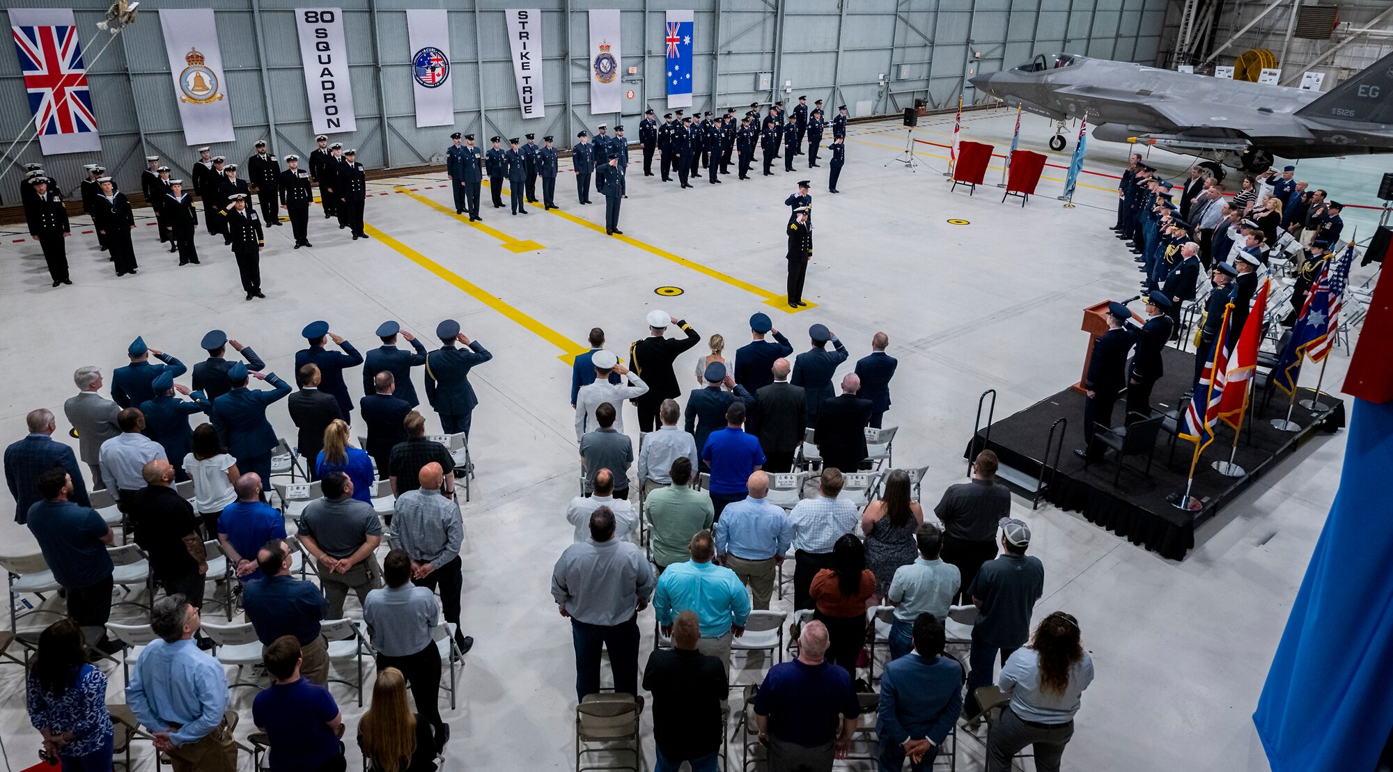 Squadron reformation ceremony
