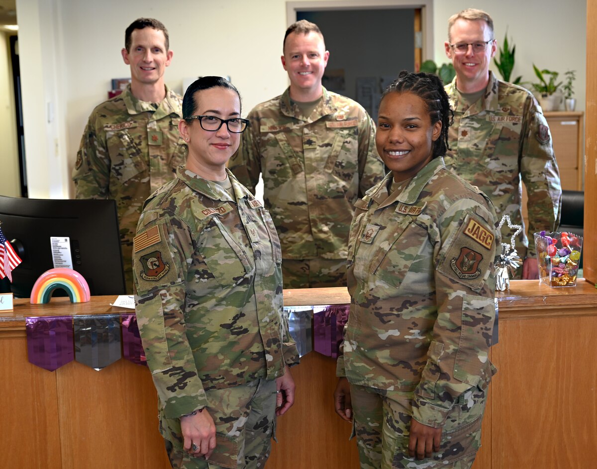512th legal office poses for photo