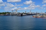 USS Colorado (SSN 788) arrives at Joint Base Pearl Harbor-Hickam during its change of homeport.