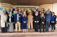 Participants from across Europe as well as special guests from the U.S. pose for a group photo April 17 at the 405th Army Field Support Brigade Budget Working Group held at the Ramstein Officer’s Club April 16-18 on Ramstein Air Base in Germany.