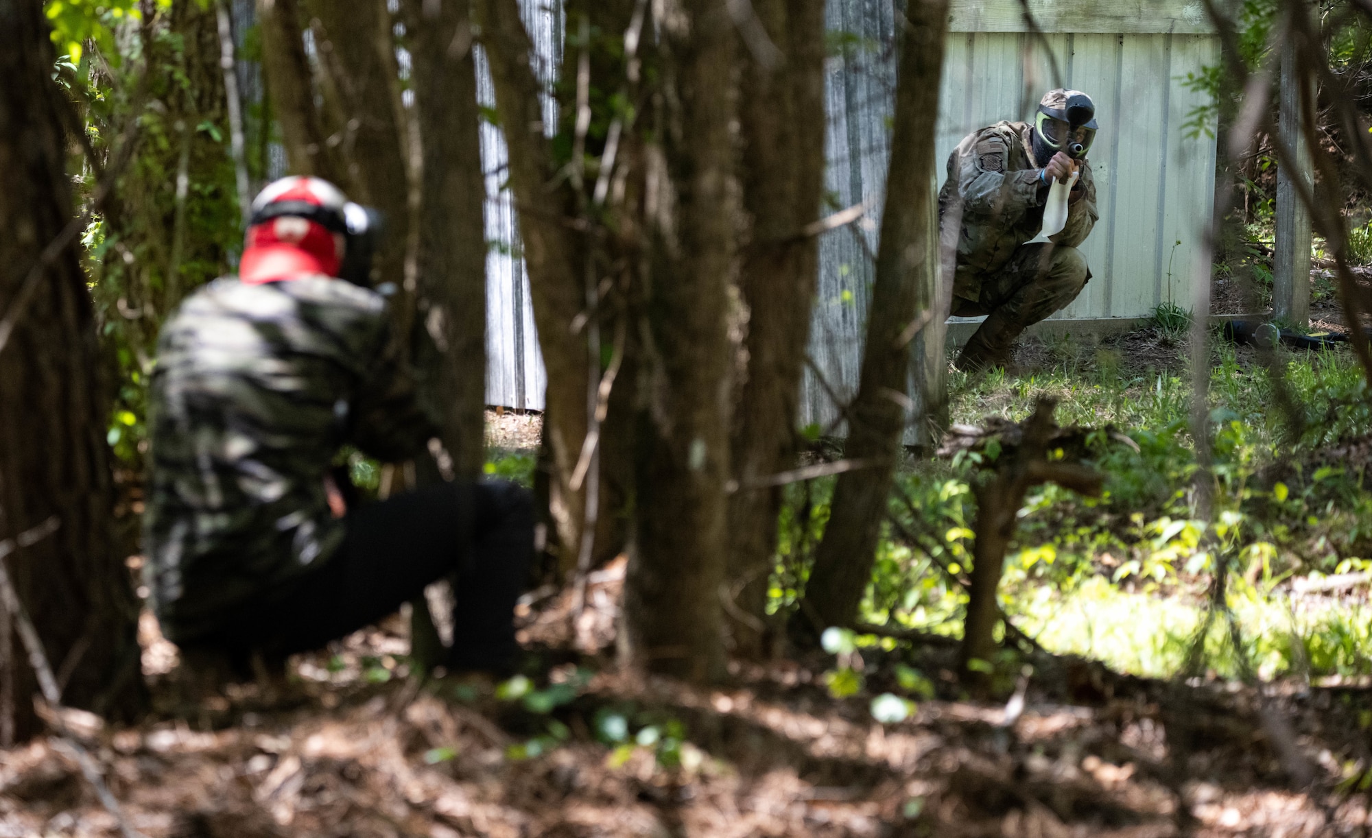 Cadets simulate combat