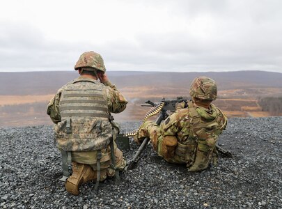 Soldiers with Task Force Iroquois train for deployment to Africa to support Special Operations Command Africa March 5, 2024, at Fort Indiantown Gap, Pennsylvania. The 14 Soldiers, mostly with the 328th Brigade Support Battalion, 56th Stryker Brigade Combat Team, 28th Infantry Division, Pennsylvania Army National Guard, put in many weeks of rigorous training since January to prepare for their yearlong deployment.