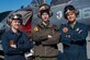 From left U.S. Marine Lance Cpl. Shawn Johnson, Cpl. Christopher Williams, and Lance Cpl. Javier Banda, all plane captains assigned to Marine Attack Squadron (VMA) 223 out of Cherry Point, South Carolina, pose for a photo during Red Flag-Alaska 24-1 at Eielson Air Force Base, Alaska, April 19, 2024. Red Flag-Alaska provides training for deployed maintenance and support personnel in sustainment of large-force deployed air operations. (U.S. Air Force photo by Senior Airman Jasmine M. Barnes)